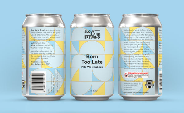 Born Too Late - Pale Weizenbock 8.5%