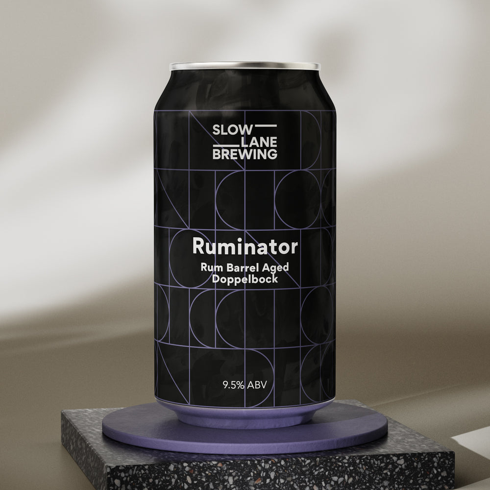 Ruminator - Rum Barrel Aged Doppelbock 9.5% – Slow Lane Brewing