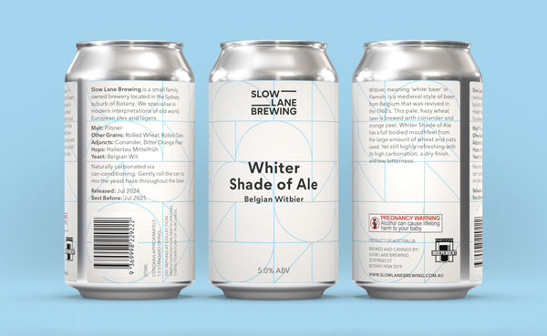 Whiter Shade of Ale - Belgian Witbier 5%